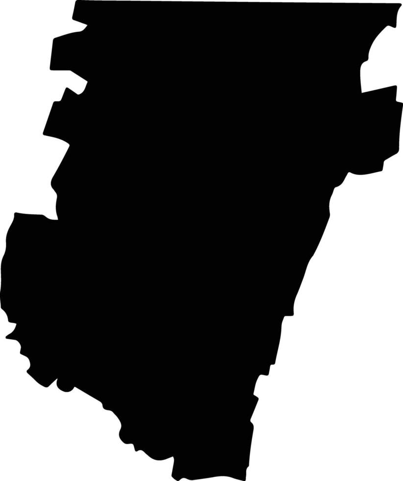Polonuevo Colombia silhouette map vector