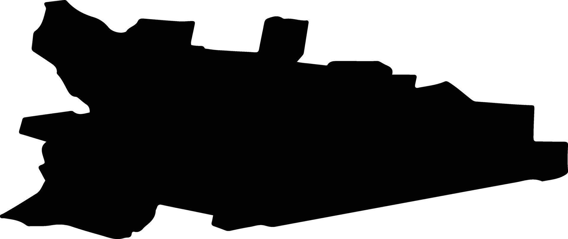 Polovinsky District Russia silhouette map vector