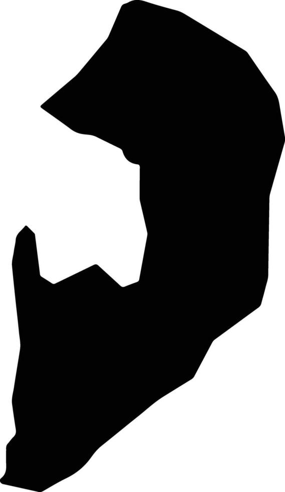 Polowat Micronesia silhouette map vector