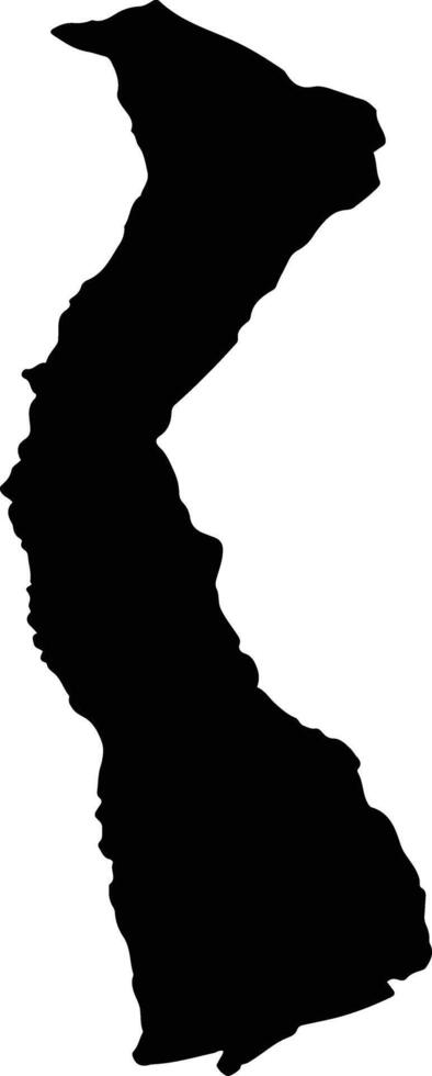 POLOVRAGI Romania silhouette map vector