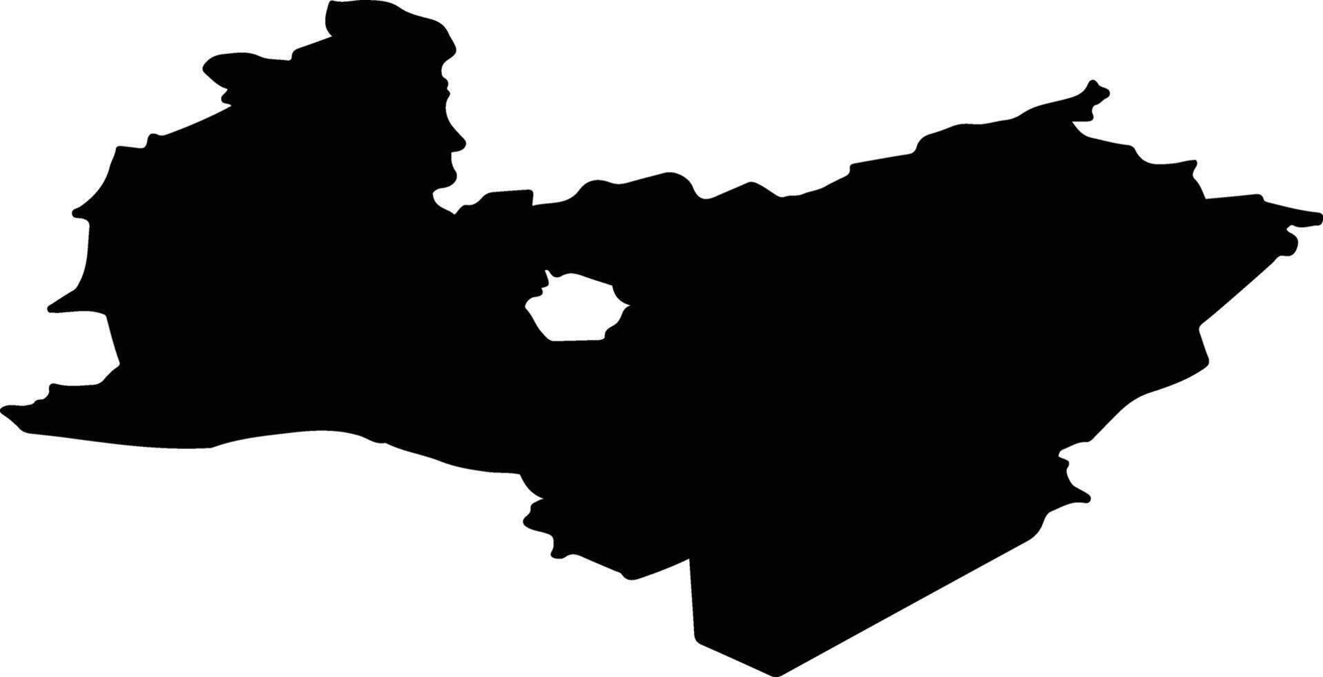 Poltsamaa vald Estonia silhouette map vector