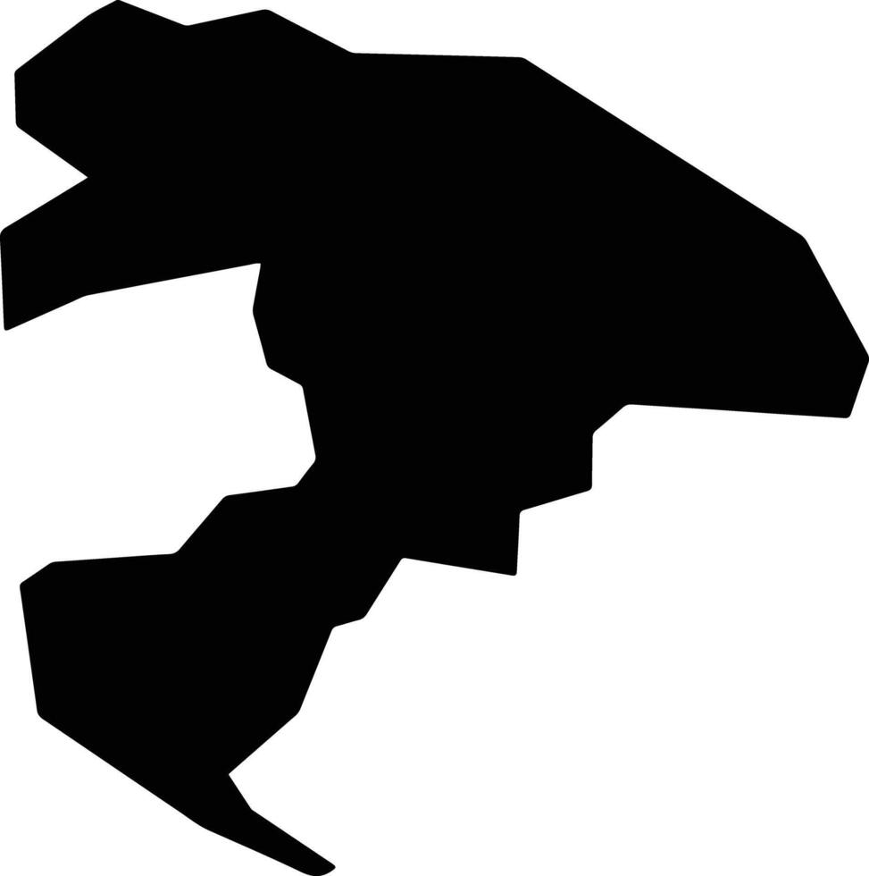 Pombal Brazil silhouette map vector