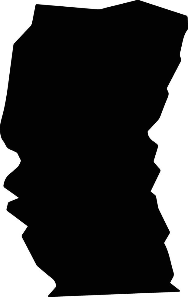 Pomme Saint Lucia silhouette map vector