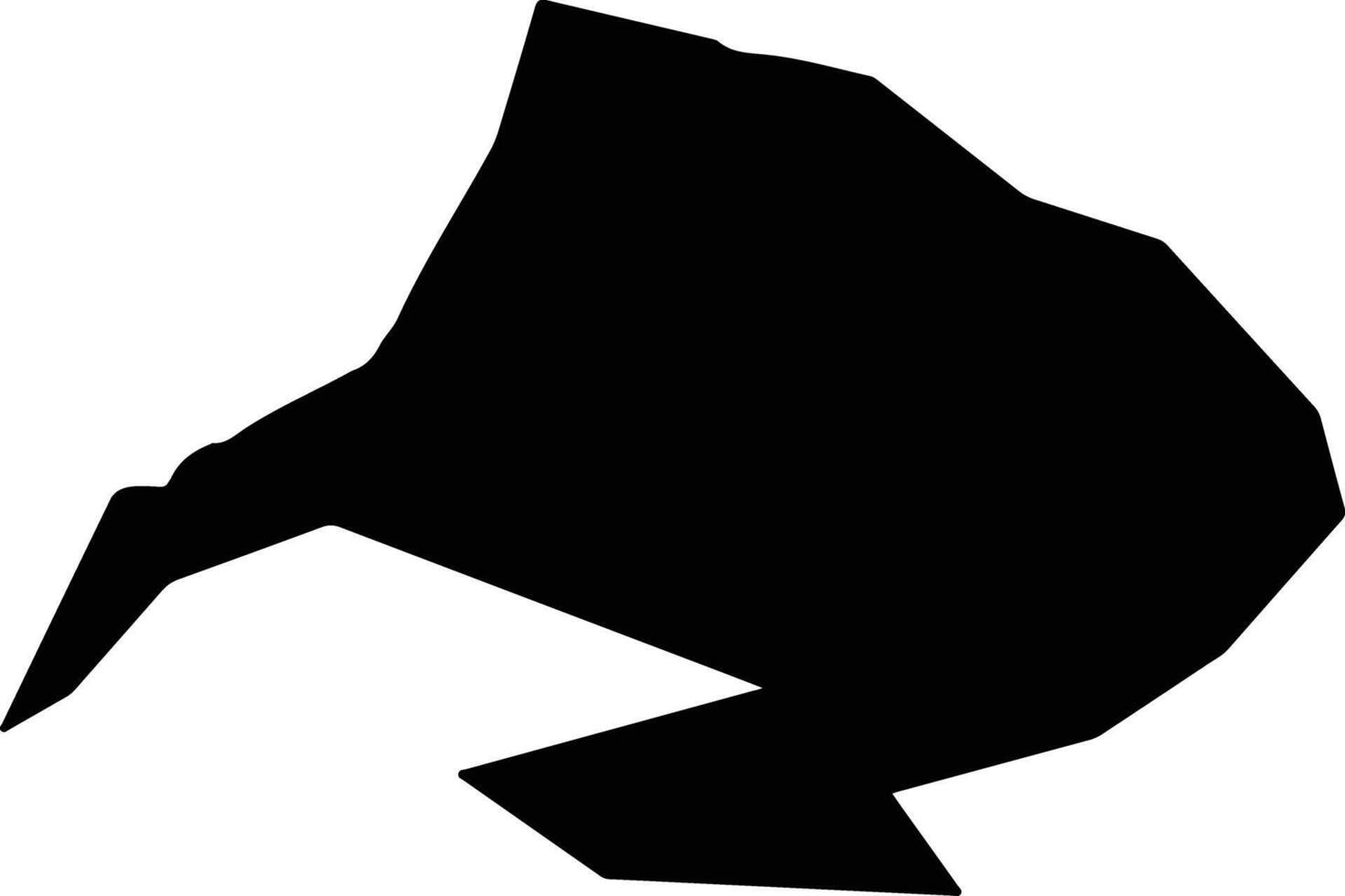 Pomos Cyprus silhouette map vector