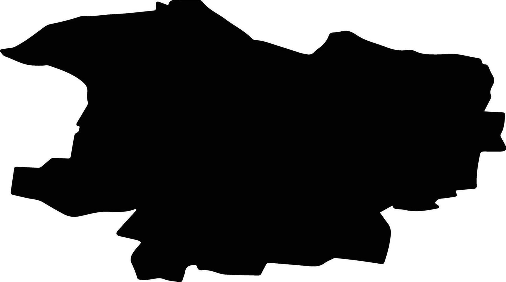 Ponomaryovsky District Russia silhouette map vector