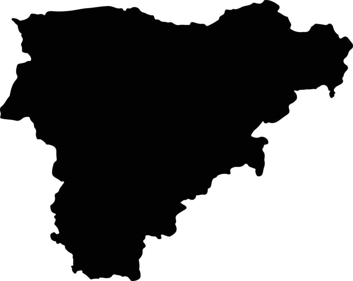 Ponorogo Indonesia silhouette map vector