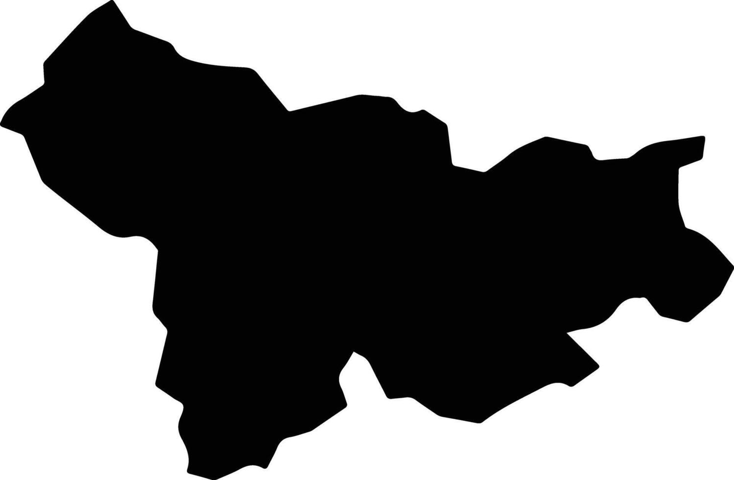 Ponta Grossa Brazil silhouette map vector