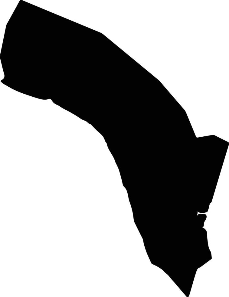 Pontian Malaysia silhouette map vector