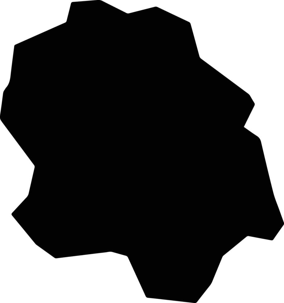 Popdong North Korea silhouette map vector