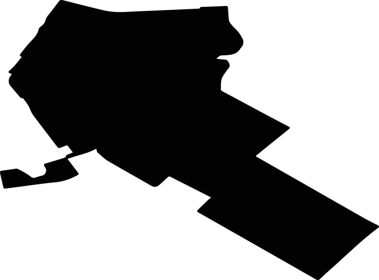 POPESTI LEORDENI Romania silhouette map vector