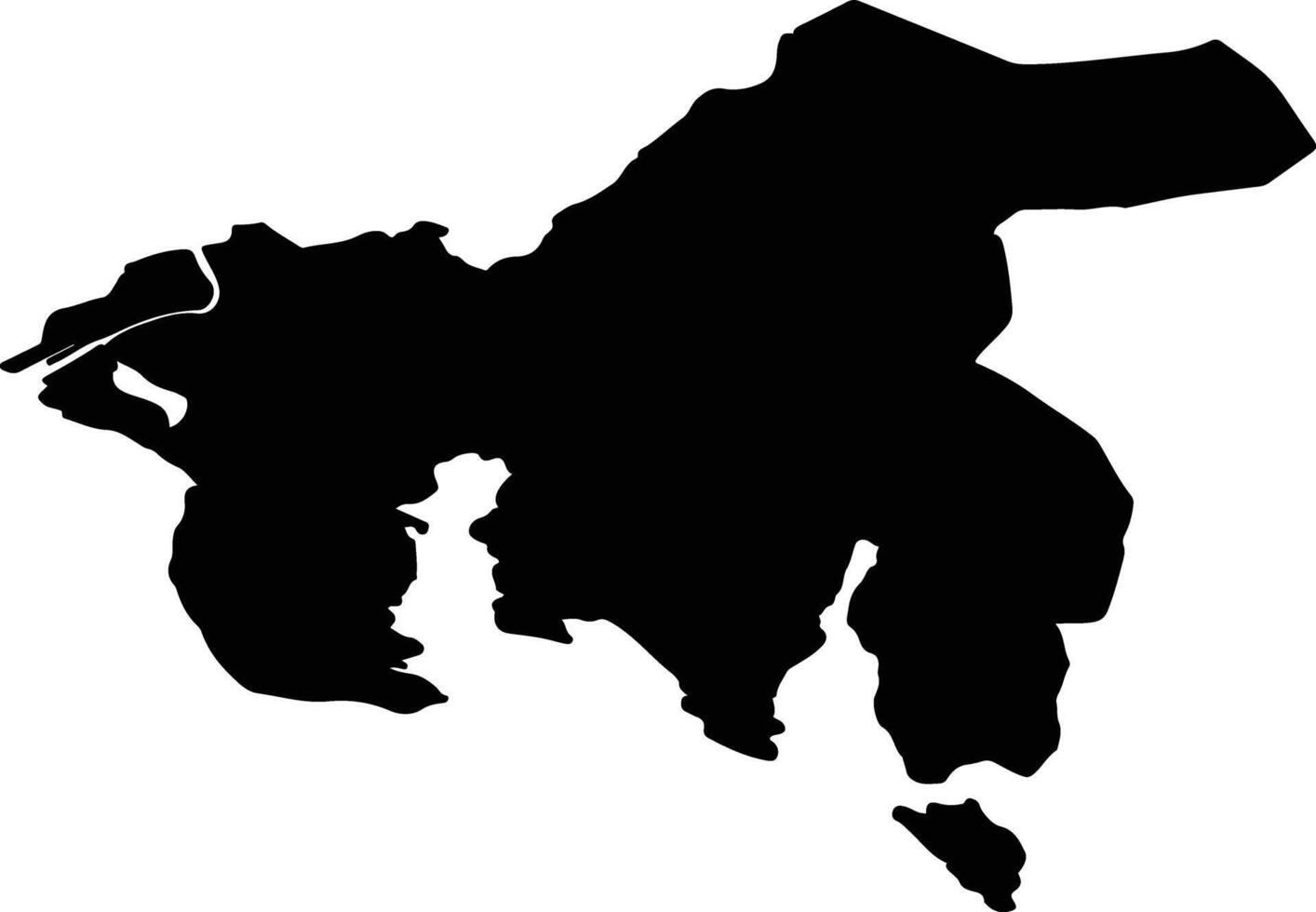 Porsgrunn nor Norway silhouette map vector