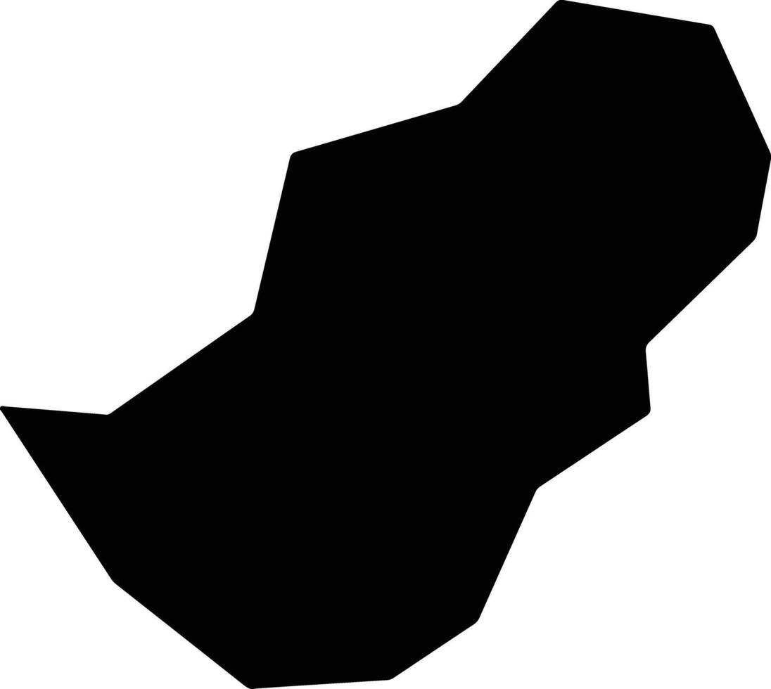 Potamia Cyprus silhouette map vector