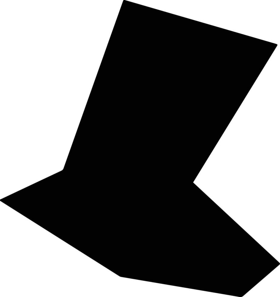 Potamiou Cyprus silhouette map vector