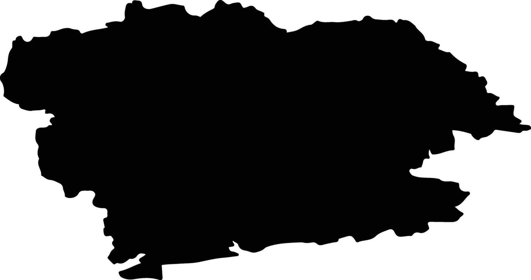 powiat goleniowski Poland silhouette map vector