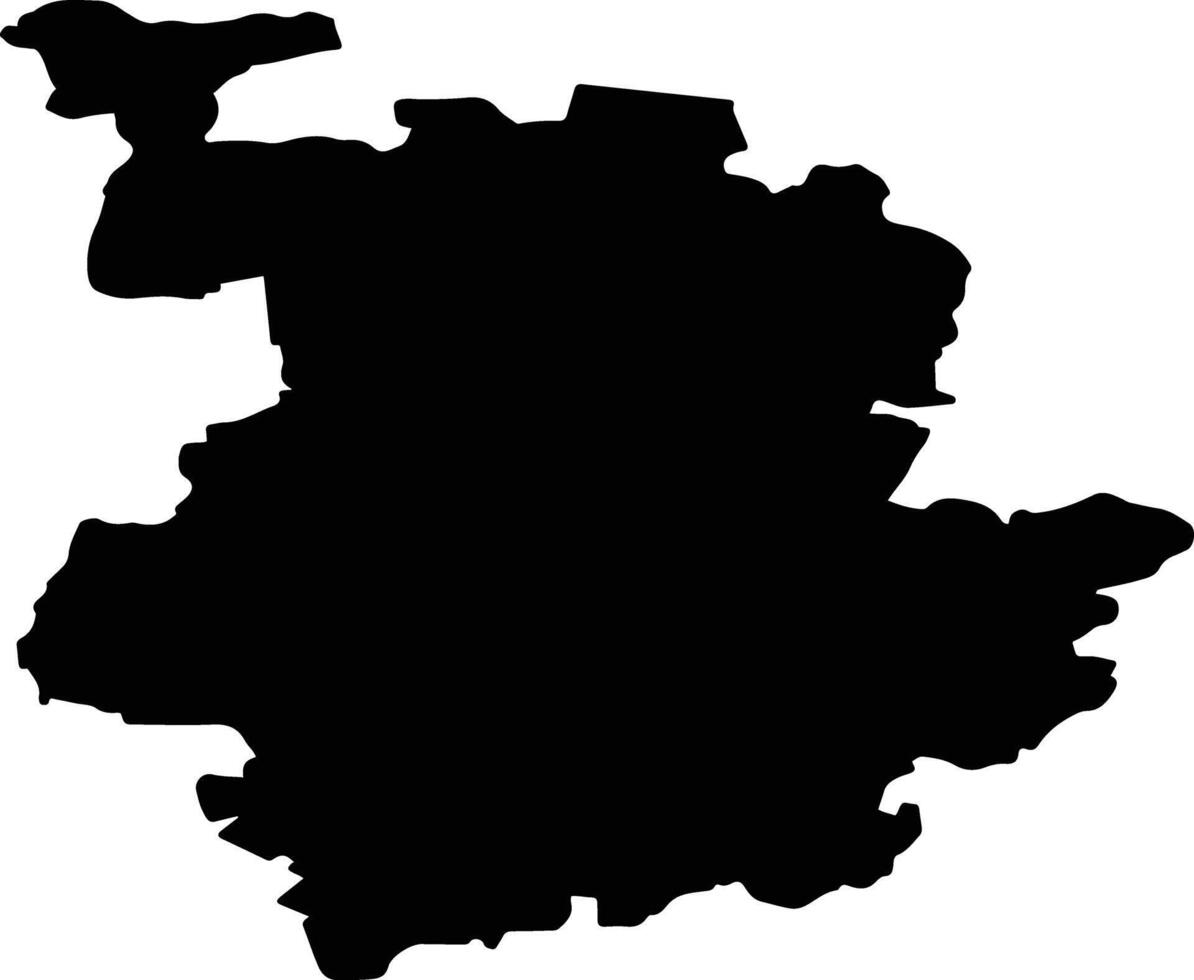 powiat przysuski Poland silhouette map vector
