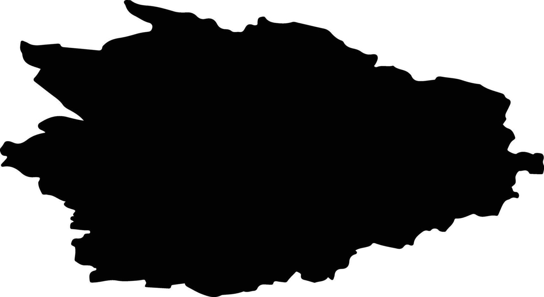 powiat sierpecki Poland silhouette map vector
