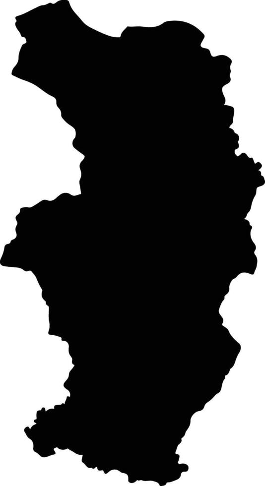 Prachantakham Thailand silhouette map vector