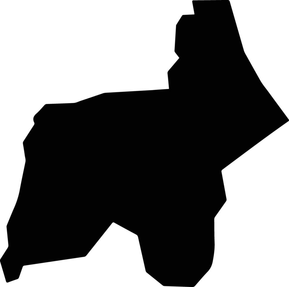 Praek Pnov Cambodia silhouette map vector