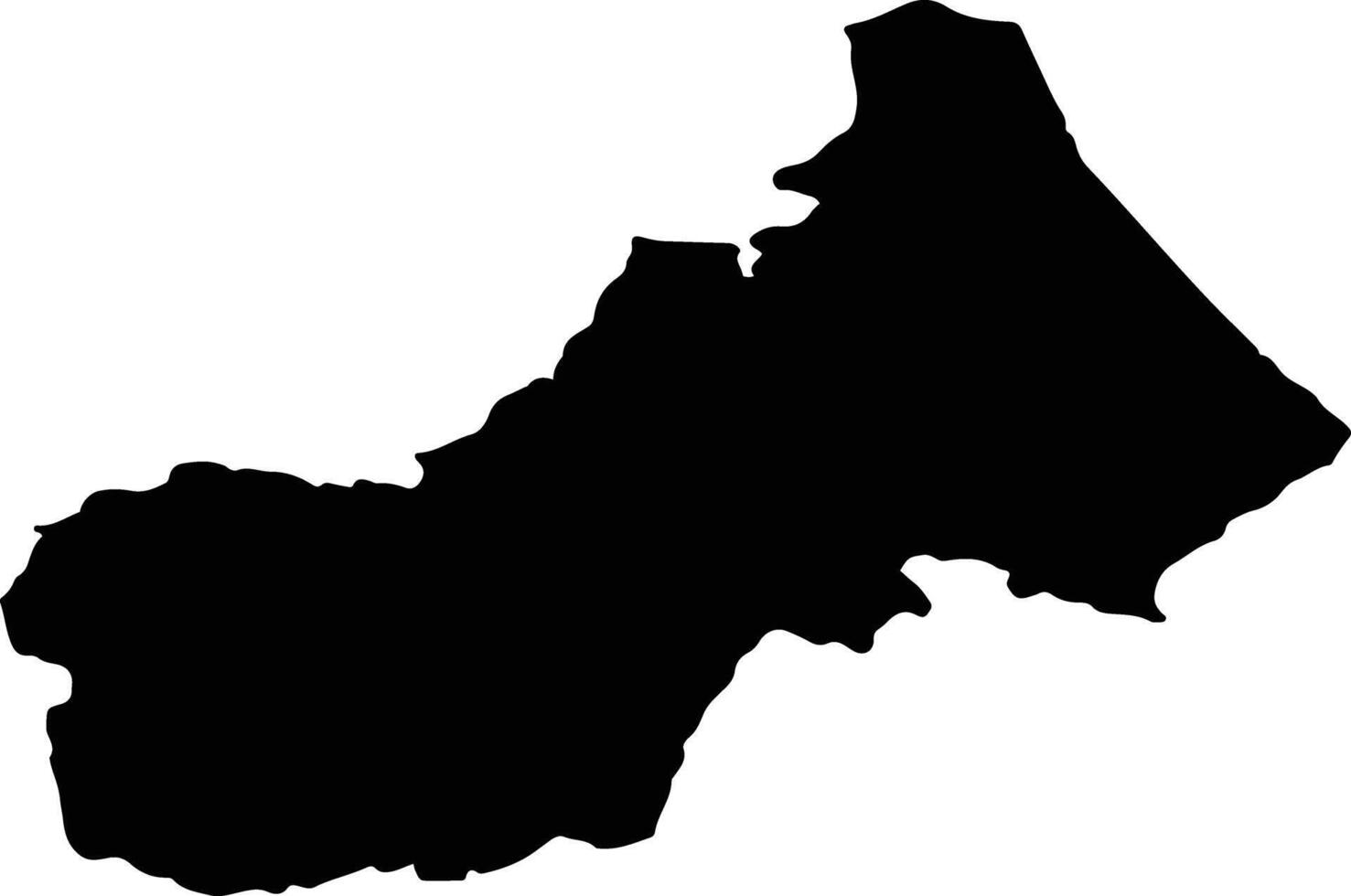 PRAID Romania silhouette map vector