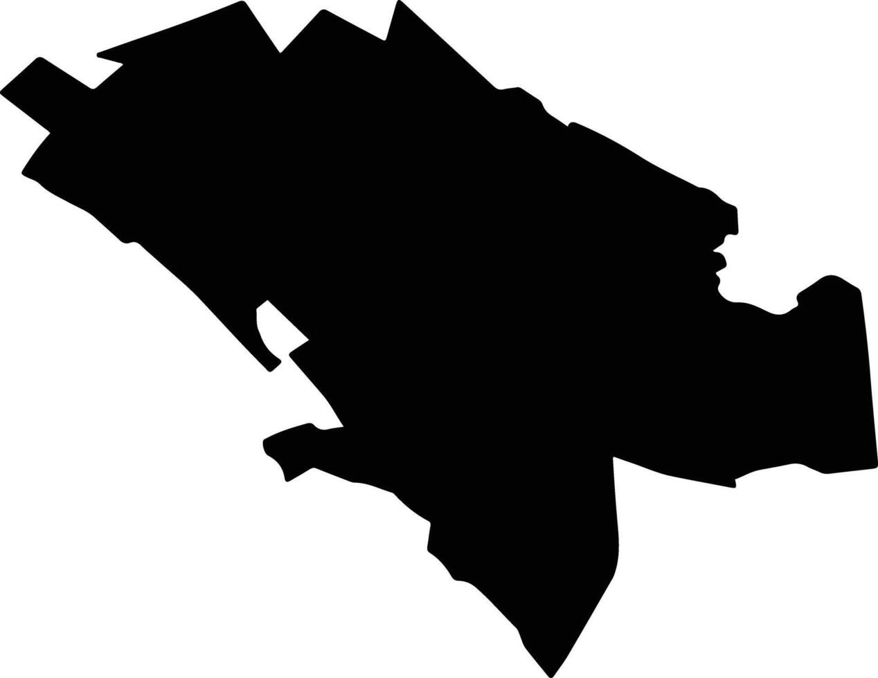 PRAJENI Romania silhouette map vector