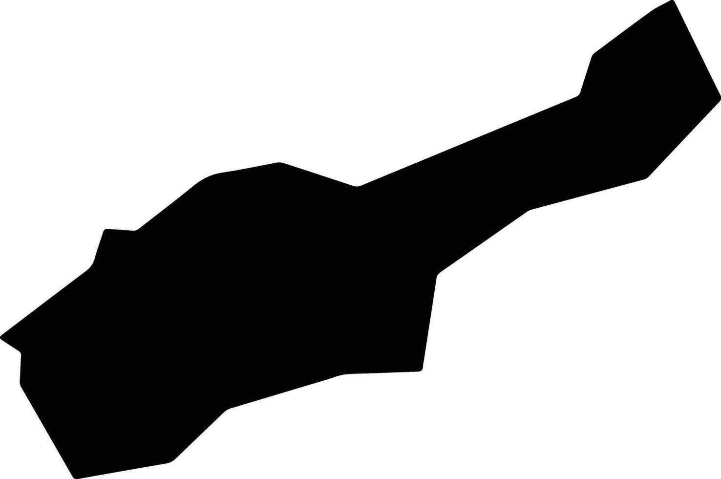 Presidente Nereu Brazil silhouette map vector
