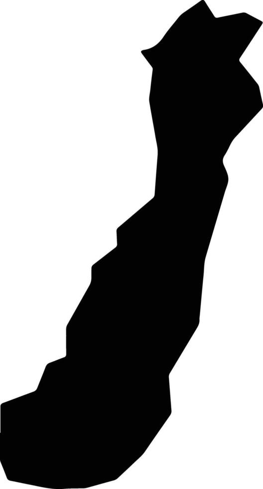 Presidente Prudente Brazil silhouette map vector