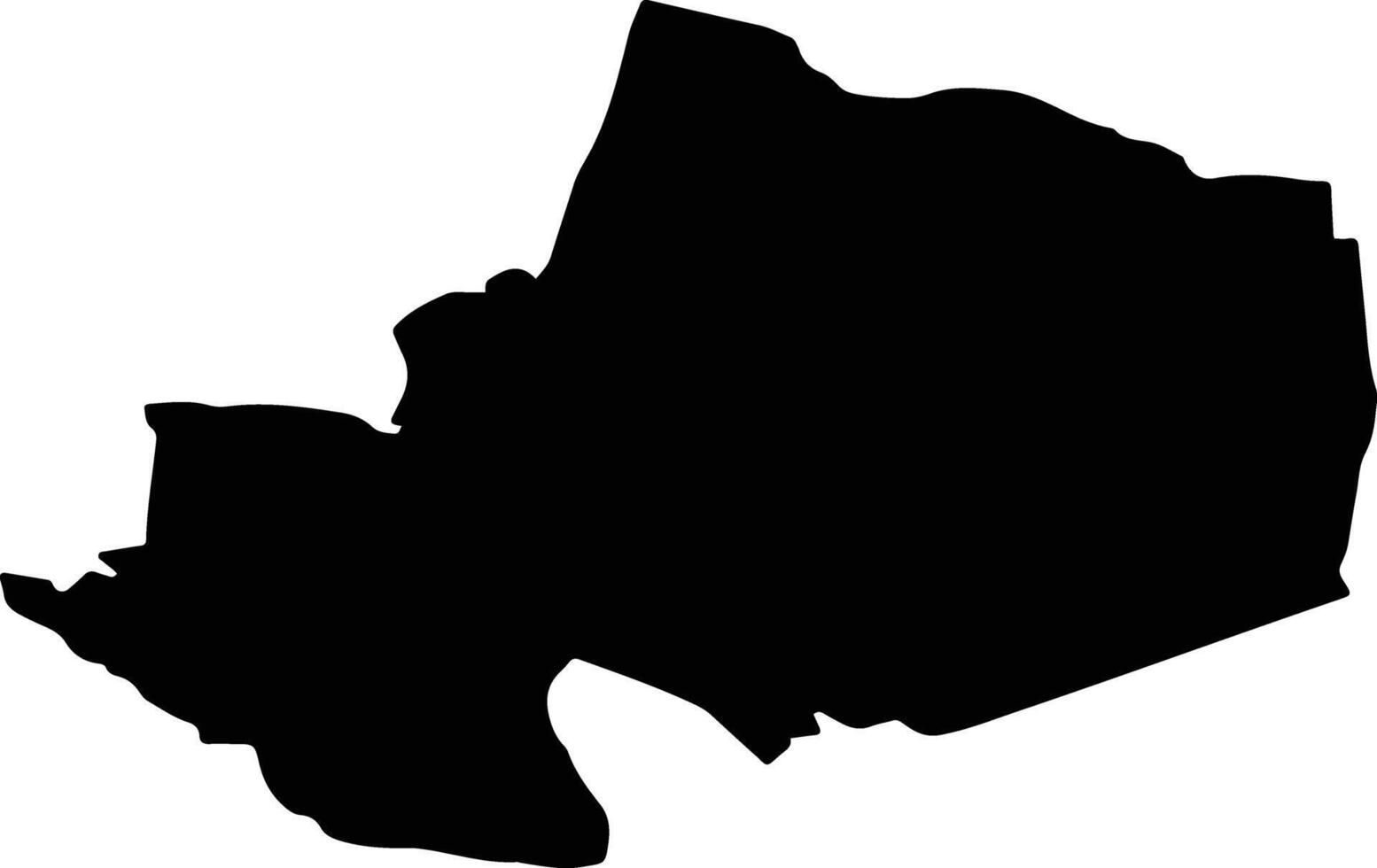 PREUTESTI Romania silhouette map vector