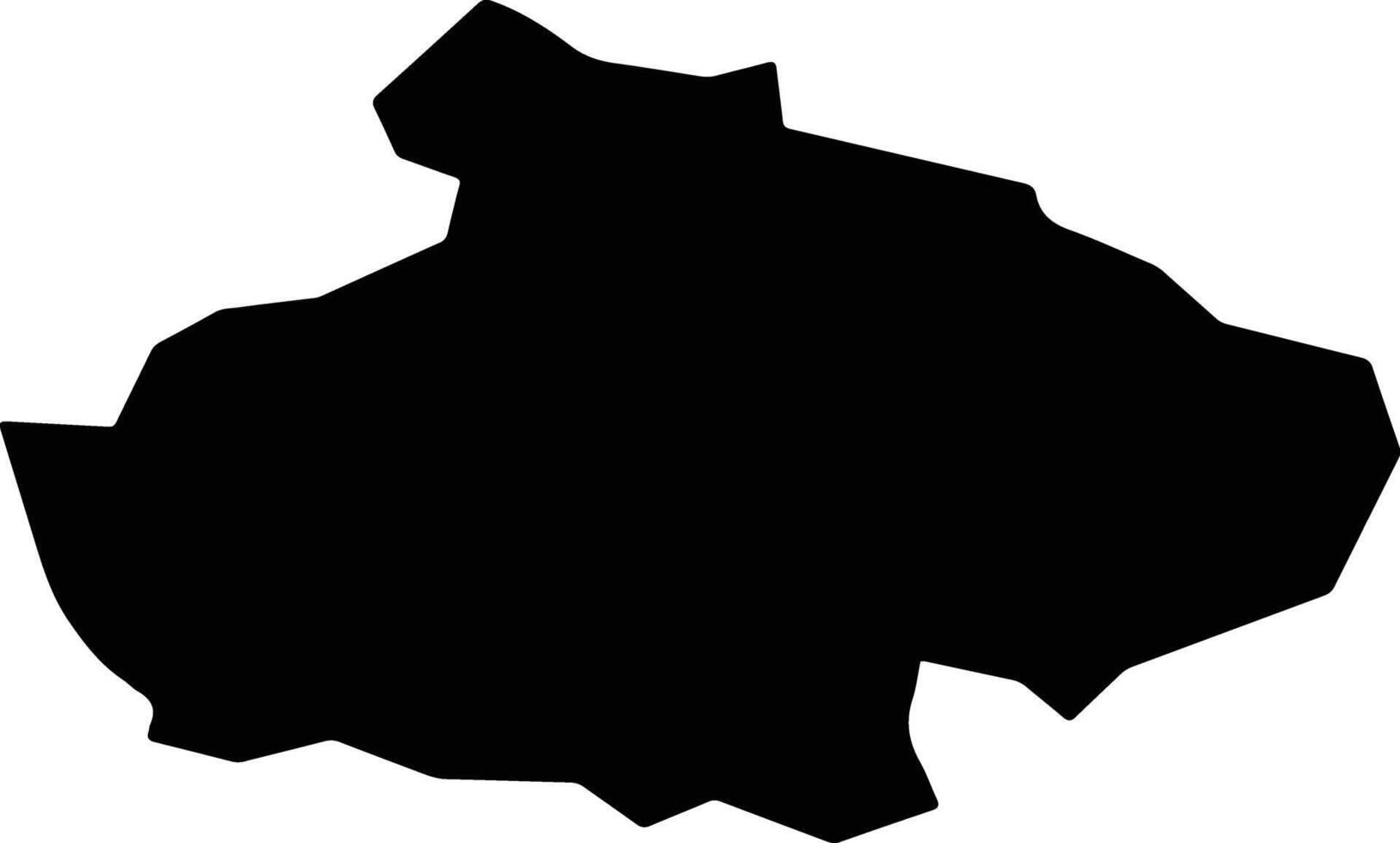 Rekovac Municipality Serbia silhouette map vector
