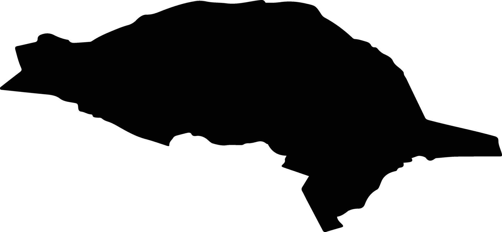 Rennebu nor Norway silhouette map vector