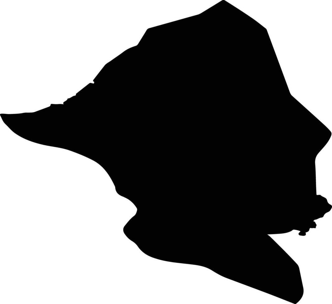 Ringsaker nor Norway silhouette map vector