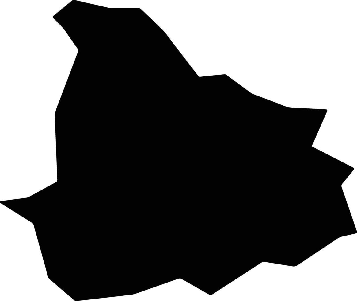 Rinsan North Korea silhouette map vector
