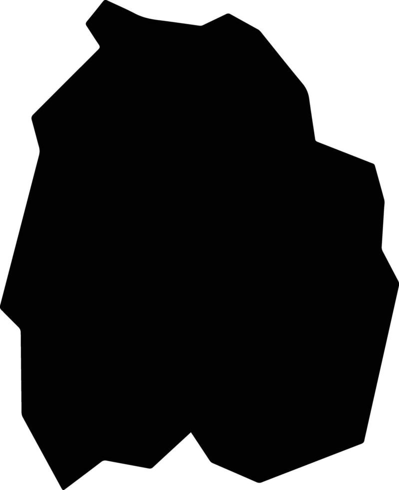 Rio Bananal Brazil silhouette map vector