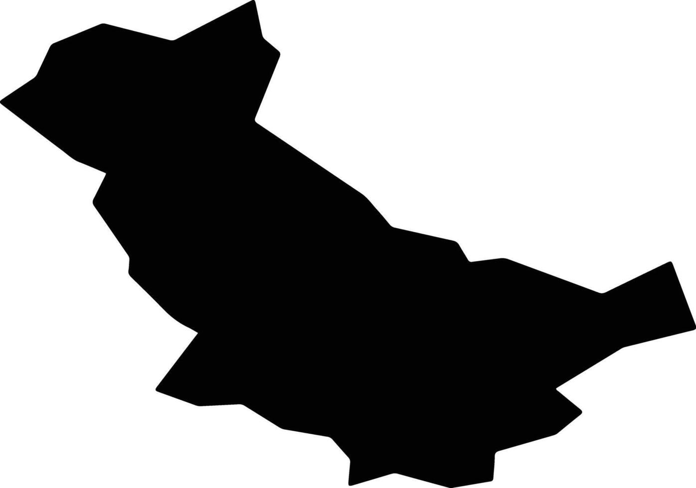 Rio Branco do Sul Brazil silhouette map vector