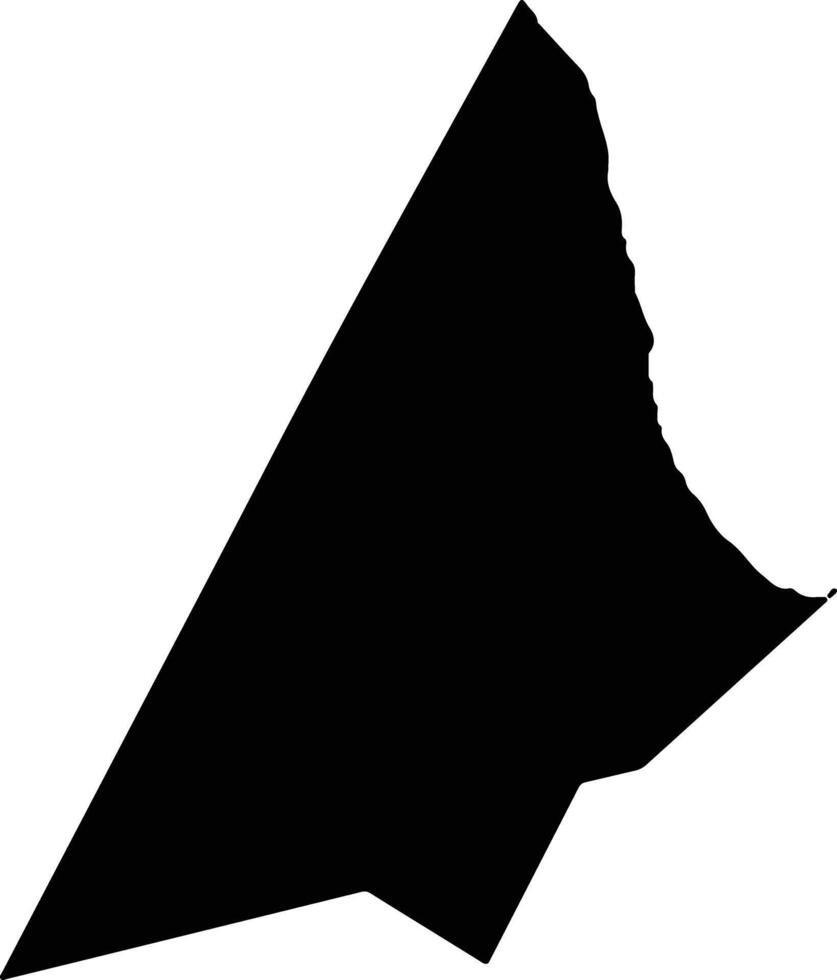 Rio do Fogo Brazil silhouette map vector