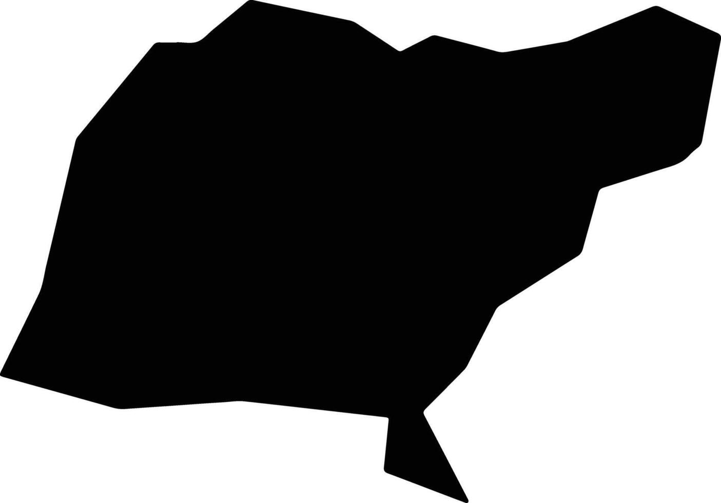 Rio do Campo Brazil silhouette map vector