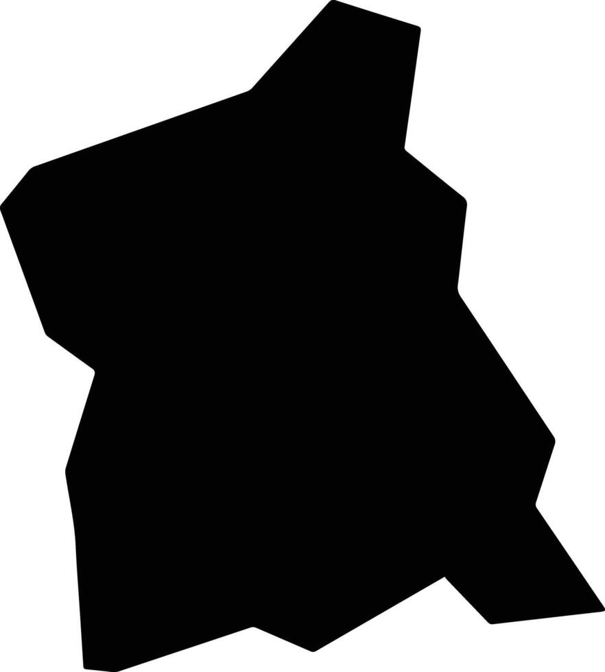 Rio do Sul Brazil silhouette map vector