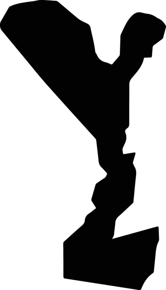 Rodelas Brazil silhouette map vector