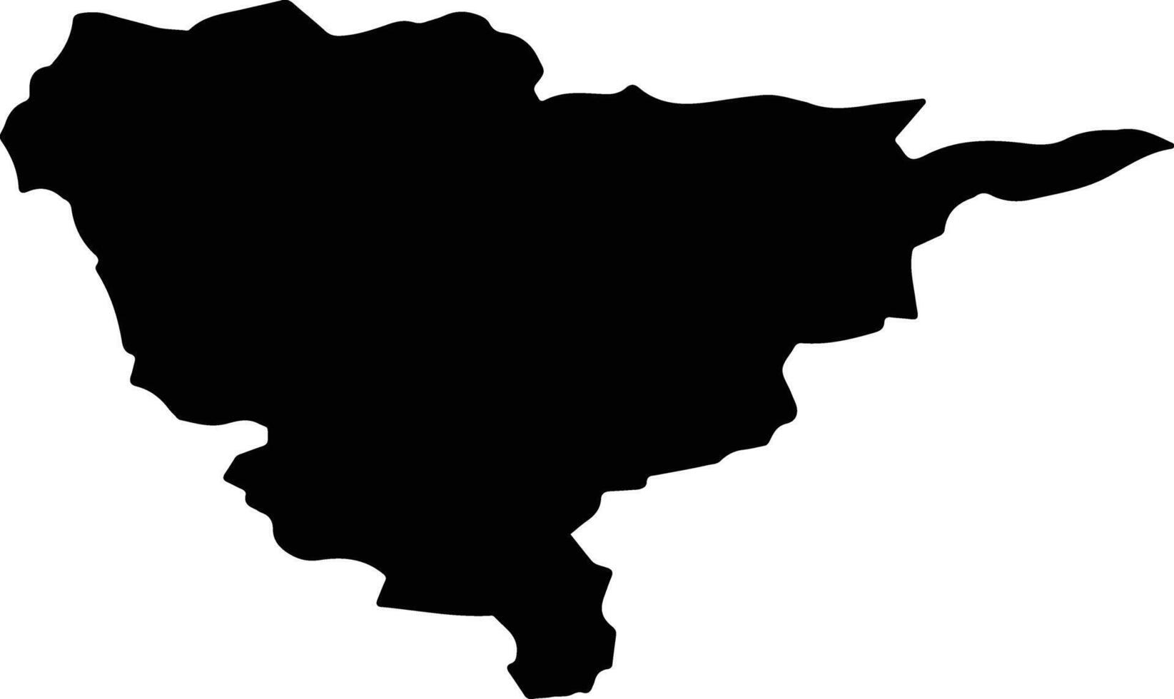 Rogatka Slatina Slovenia silhouette map vector