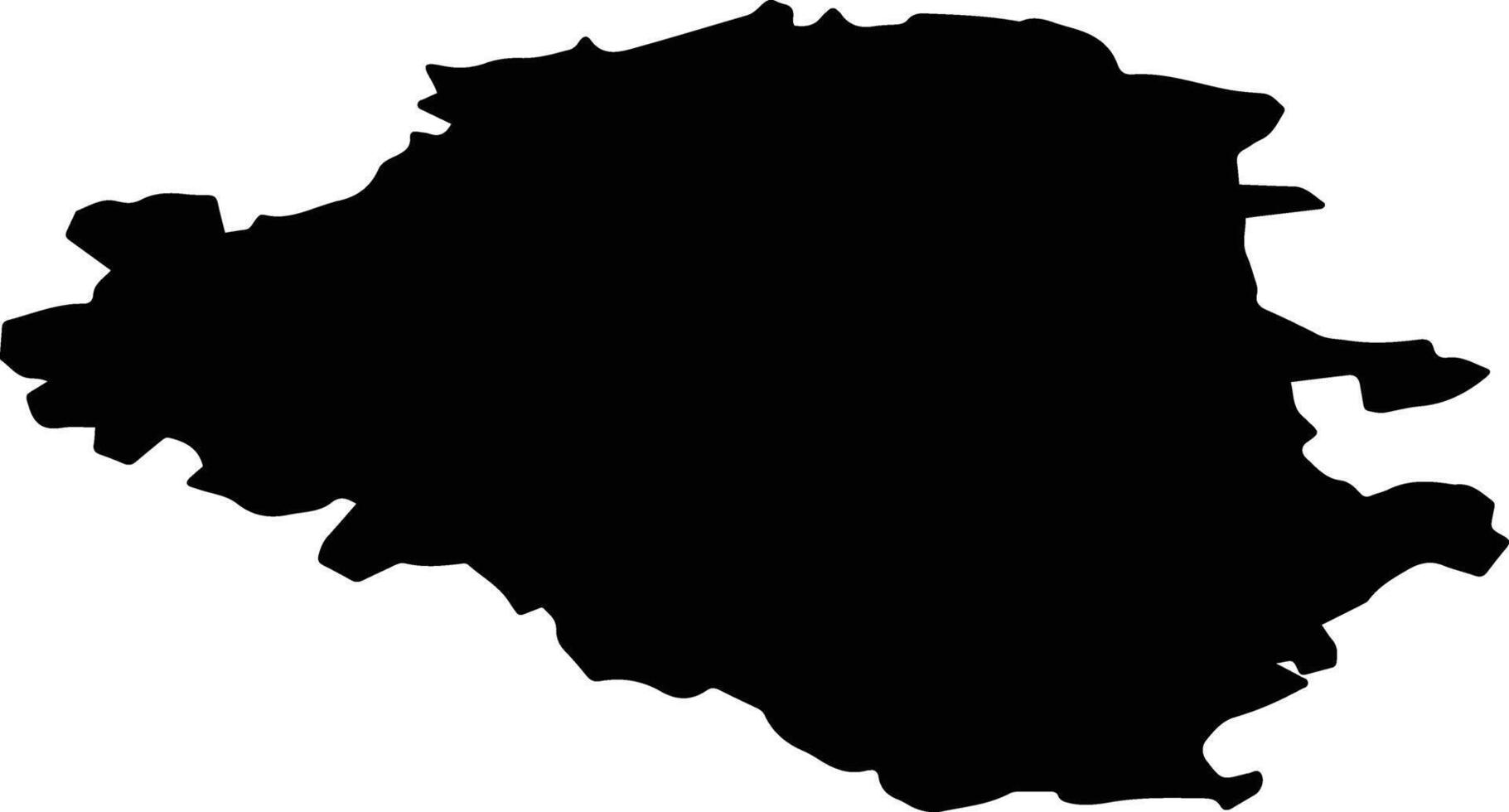 Rognedinsky District Russia silhouette map vector