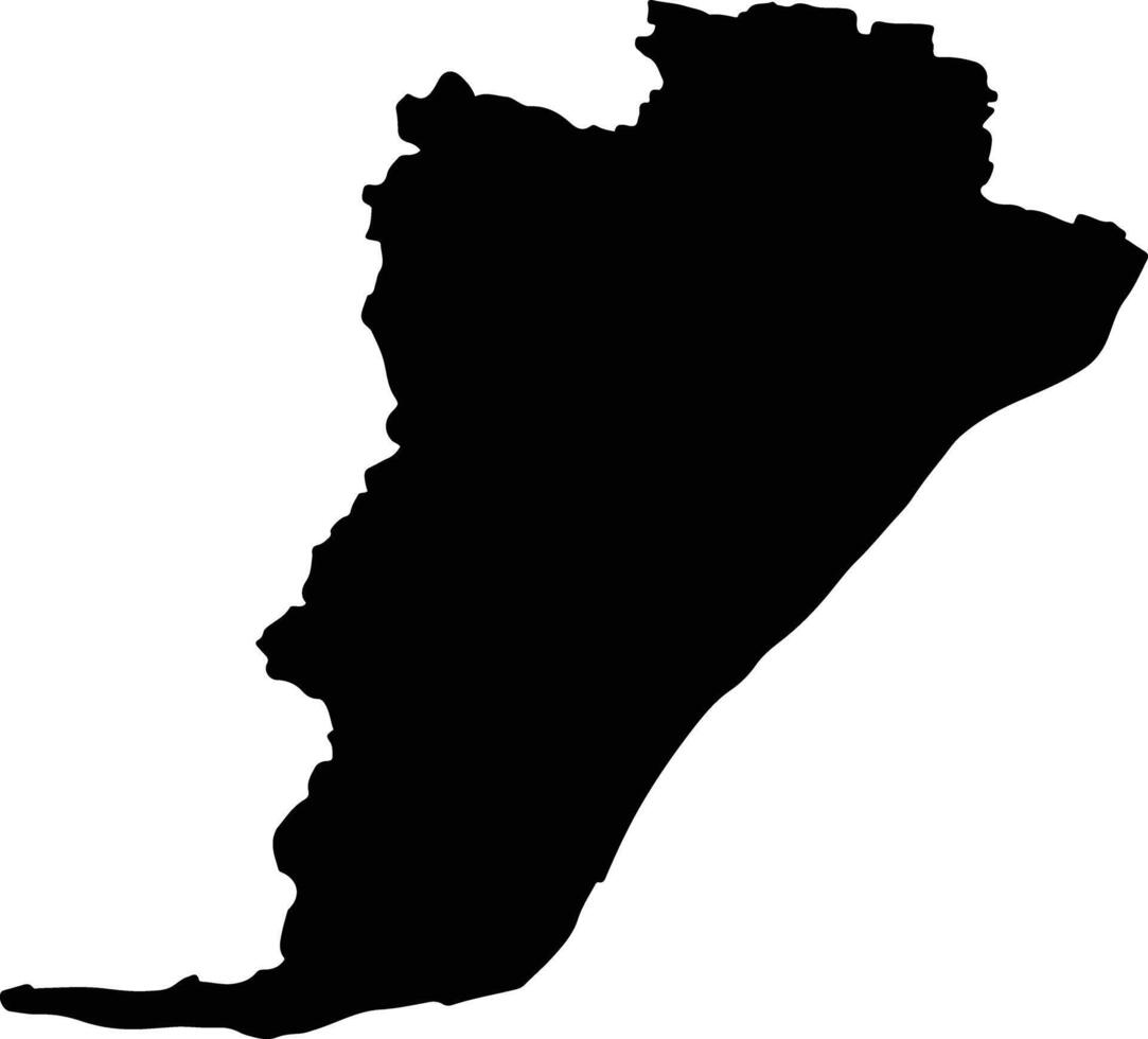 Rohtas India silhouette map vector