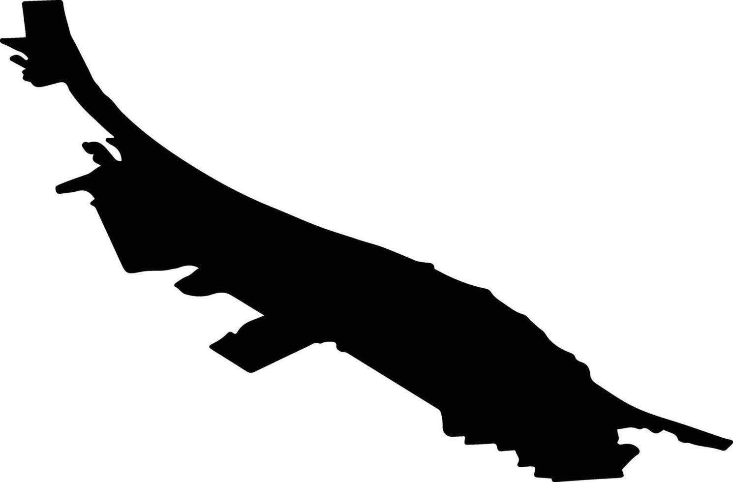 Rojas pag Latvia silhouette map vector