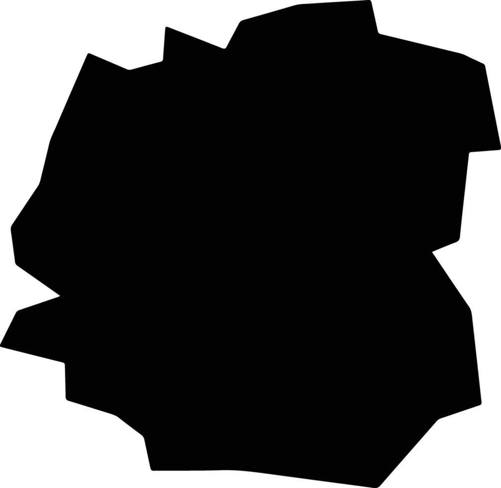 Rokycany Czech Republic silhouette map vector