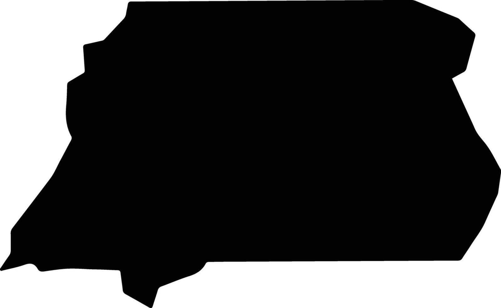 Rolim de Moura Brazil silhouette map vector