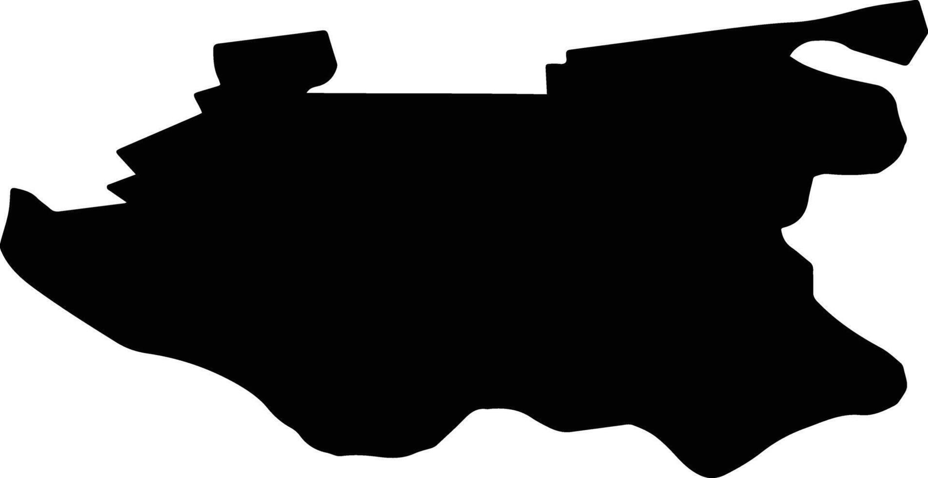 ROMAN Romania silhouette map vector