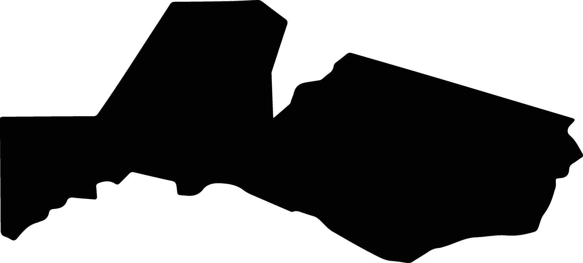 Rukh Kiri Cambodia silhouette map vector