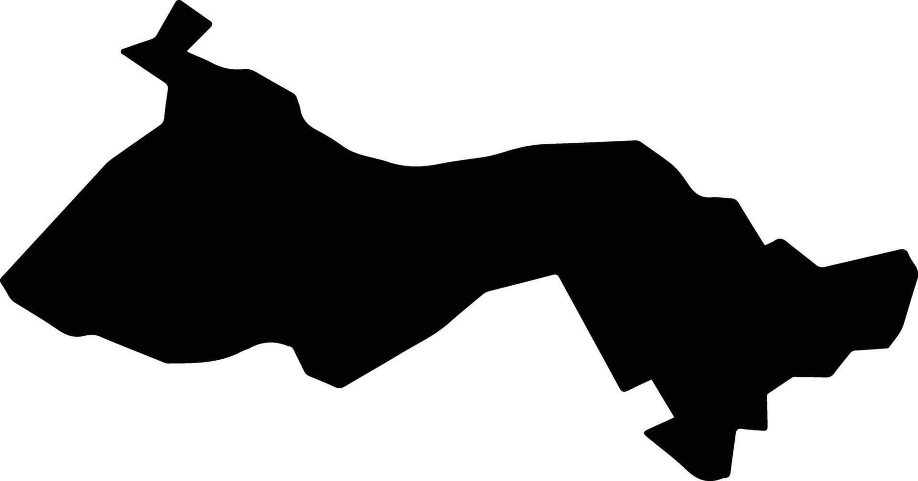 Ruiru Kenya silhouette map vector