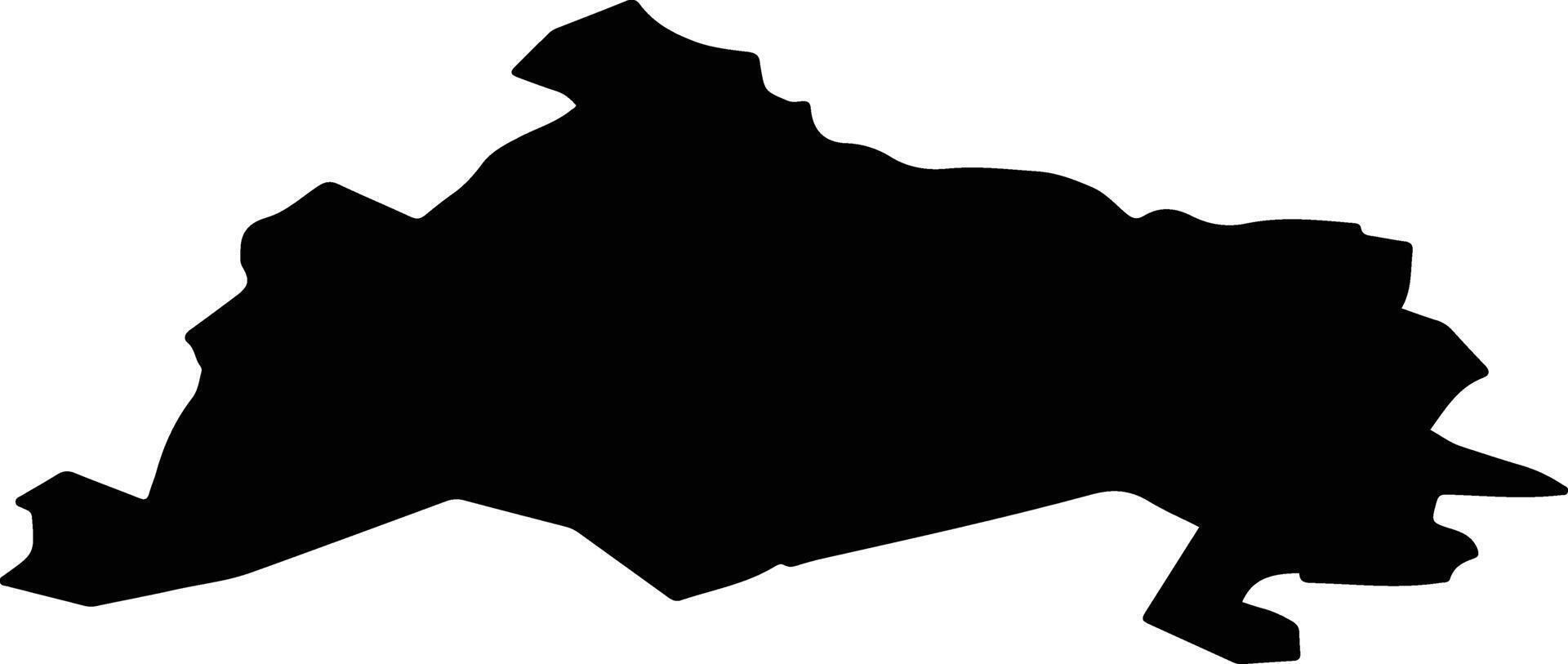 Rumelange Luxembourg silhouette map vector