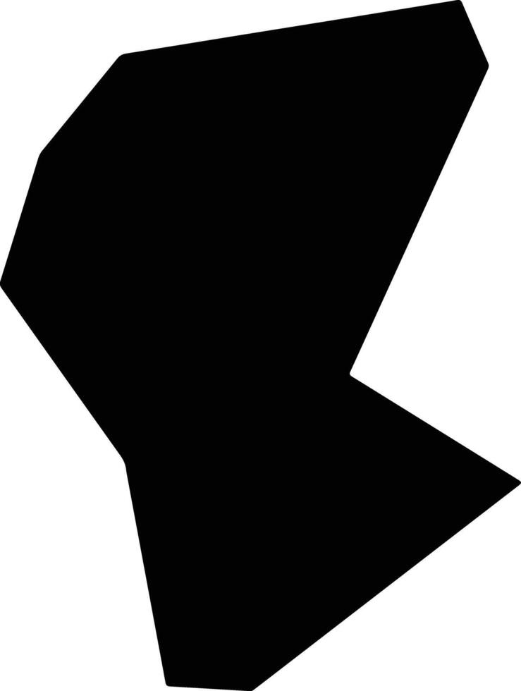Runanxian China silhouette map vector