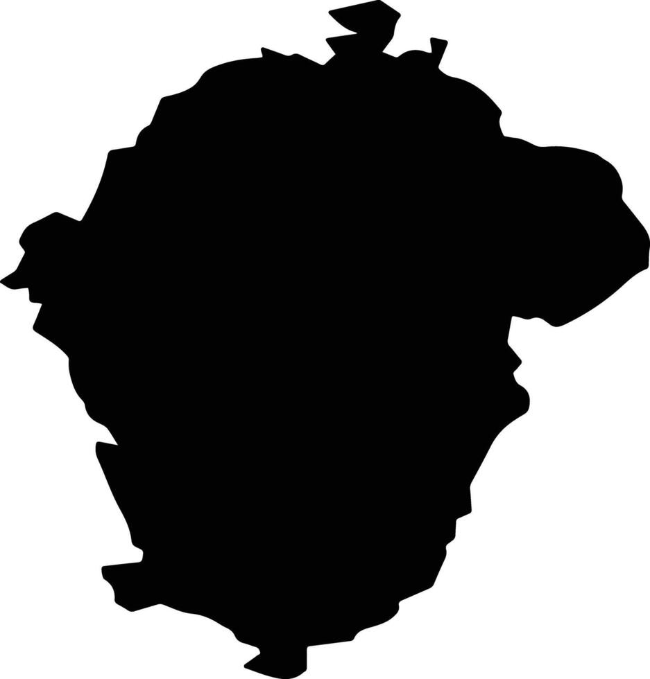 RUNCU SALVEI Romania silhouette map vector