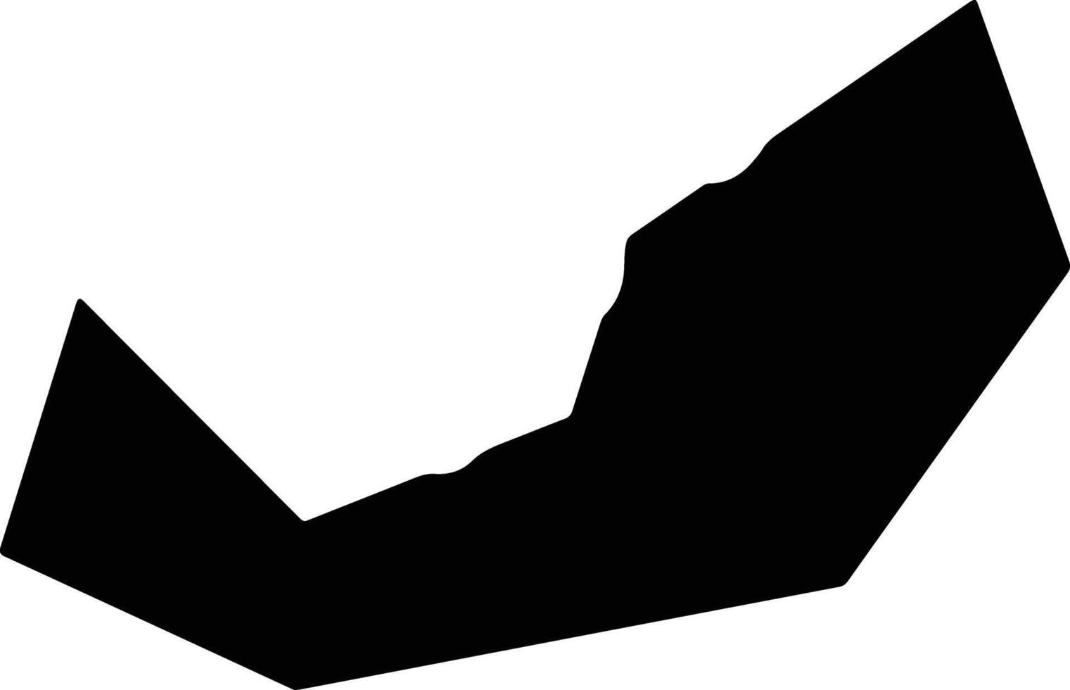 Rundu Urban Namibia silhouette map vector